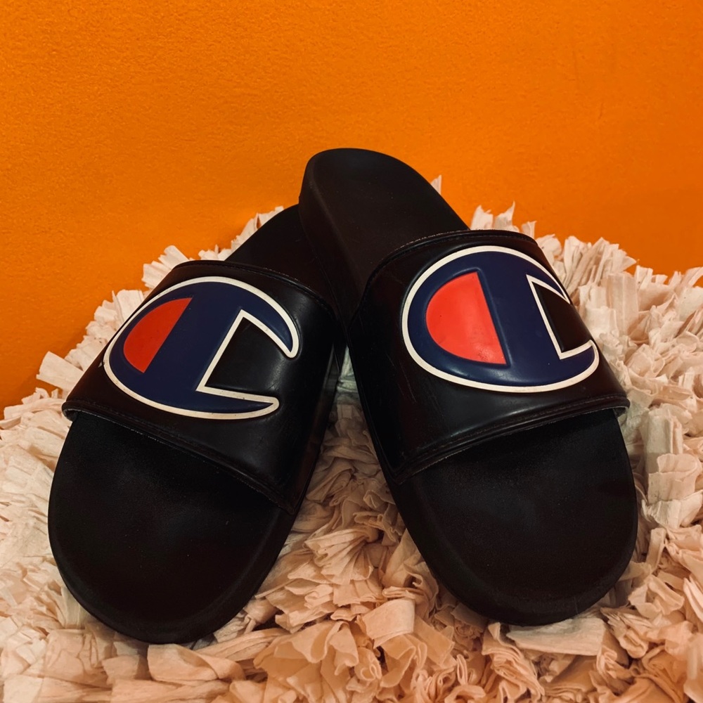 Black Champion Slides